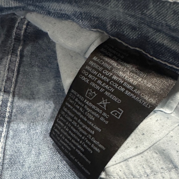 Men's Distressed Light Blue Slim Jeans - Picture 3 of 9